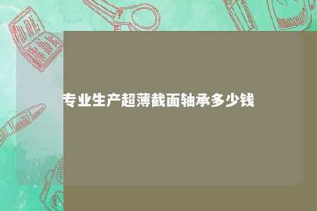 专业生产超薄截面轴承多少钱 
